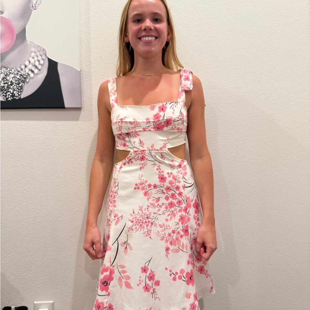 Mind Matter Pink Floral Dress